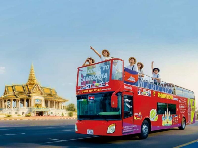 Phnom Penh: Hop-On Hop-Off Bus Ticket Free Mekong Cruise - Key Points