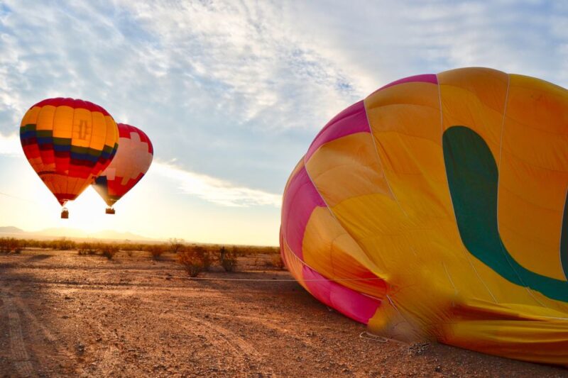 Phoenix: Hot Air Balloon Flight With Champagne - Hands-on Balloon Inflation