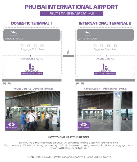 Phu Bai Airport: Private Transfer To/From Hue City Center - Language Options