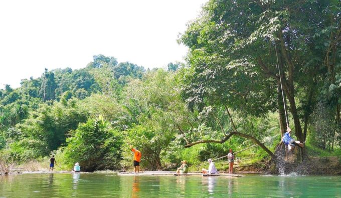 Phuket: Elephant & Sea Turtle Conservation Tour With Rafting - Experience Bamboo Rafting
