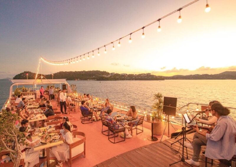 Phuket Ko Sire: Cruise With Live Music and 4-Course Dinner - Key Points