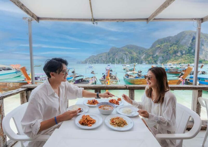 Phuket: Phi Phi Maiton Island Sunset Premium Catamaran Tour - Key Points