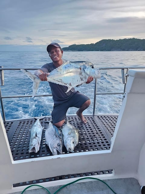 Phuket: Private Fishing Trip on a Comfortable Boat - Kayaking and Snorkeling