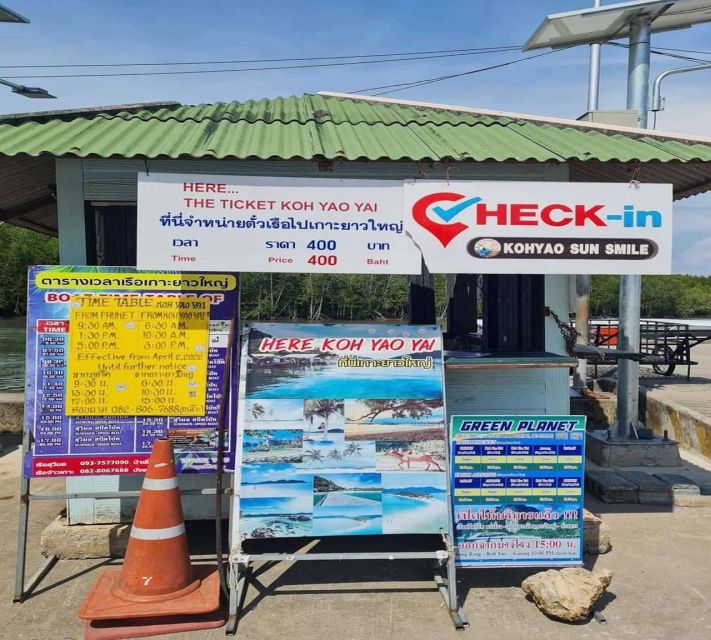 Phuket: Speedboat Transfer to Ao Nang or Railay via Ko Yao - Transit Information