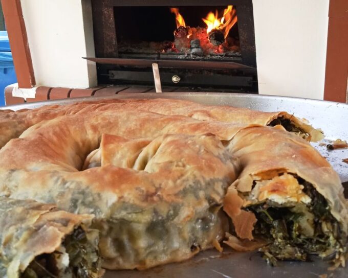 Phyllo Pie Baking Class @ Lefkada Micro Farm - Wood-Burning Oven Baking