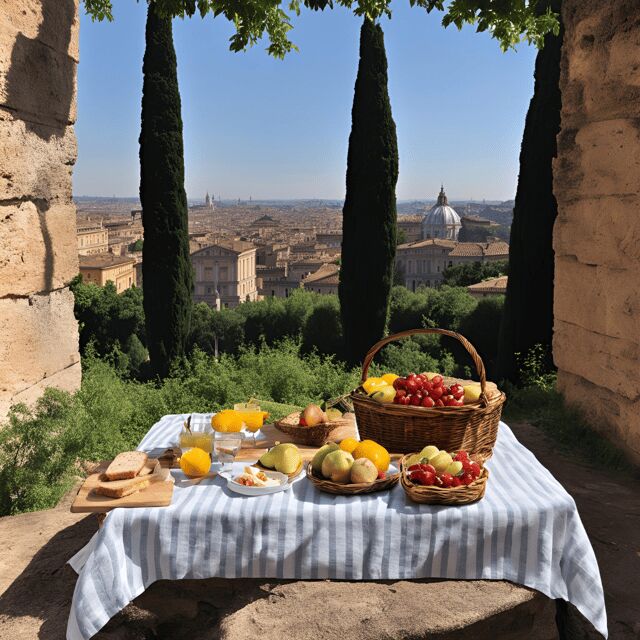 Pic-Nic in Rome With a View of the City Based on Typical Products - Gourmet Basket: A Taste of Italy