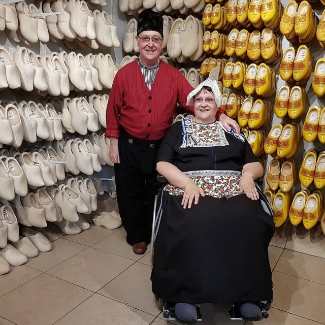 Picture in Volendam Costume With Cheese and Clog Tour - Languages and Accessibility