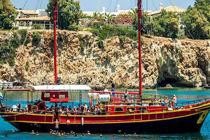 PIRATE BOAT 4.5h With Transfer & Lunch From Hersonissos CRETE - Key Points