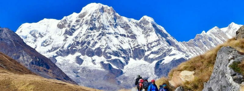 Pkr/Kathmandu: 5-Day Annapurna Base Camp & Hot spring Trek - The Third Day: To Annapurna Base Camp via Machhapuchhre Base Camp