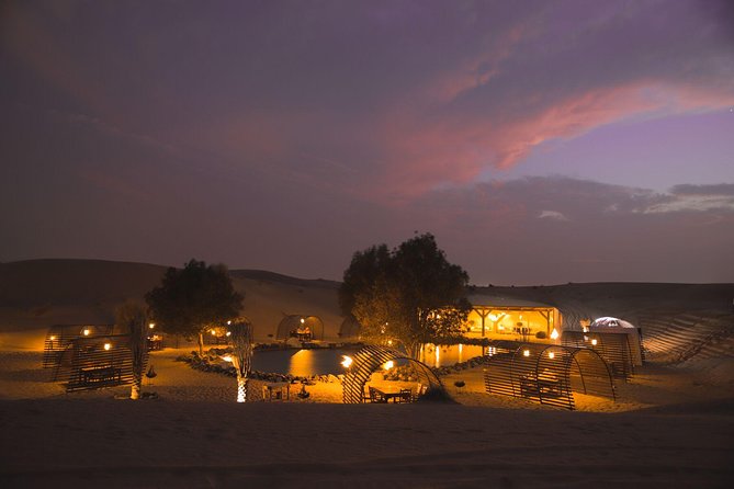 Platinum Luxury Desert Safari With 6-Course Dinner in Cabana - Falconry Demonstration and Camel Ride