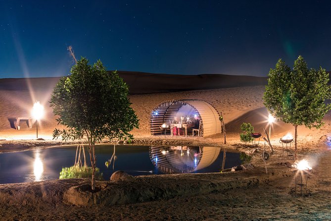 Platinum Luxury Desert Safari With 6-Course Dinner in Cabana - Pickup and Dropoff Arrangements
