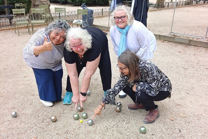 Play Petanque in a Unique Parisian Park - Complimentary Champagne and Chocolates