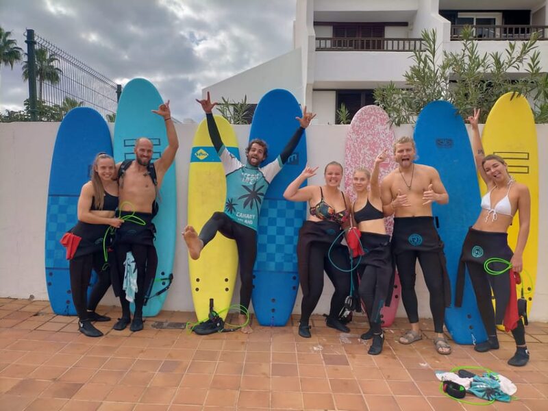 Playa De Las Americas: Surfing Group Lesson With Equipment - Included Amenities