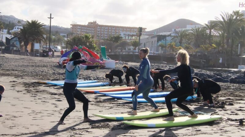 Playa De Las Americas: Surfing Group Lesson With Equipment - Meeting Point