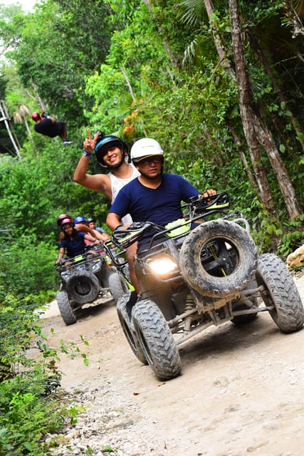 Playa Del Carmen: Atv, Zipline, and Cenote With Lunch - Zipline Experience