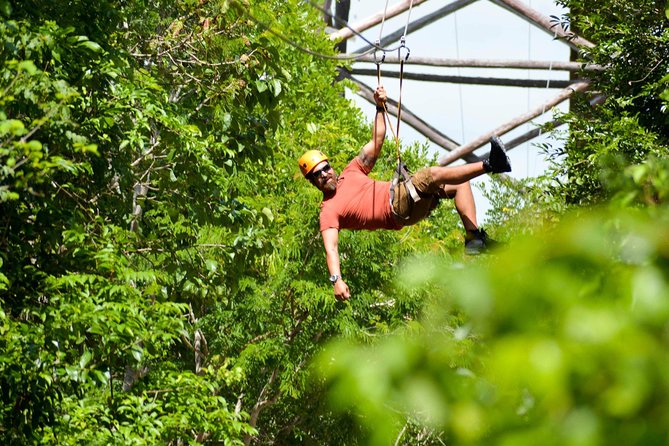 Playa Del Carmen Jungle Tour: Tulum, Cenote Snorkeling, Ziplining and Lunch - Zipline Adventure in the Jungle