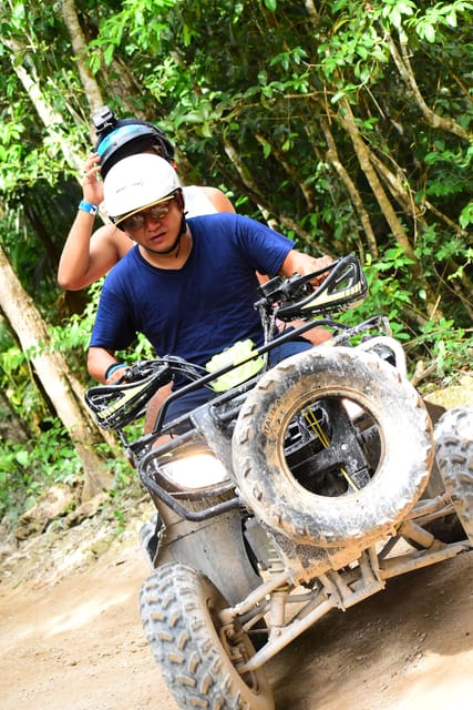 Playa Del Carmen: Shared Atv, Zipline, and Cenote Adventure - Refreshing Cenote Swim