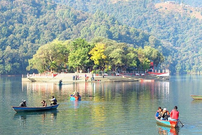 Pokhara in 5 Hours: Lake, Museum, Cave, Falls & Pagoda Hill - Exploring Fewa Lake