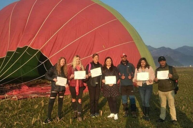 Pokhara: Private Hot Air Ballooning - Adventure Certificate