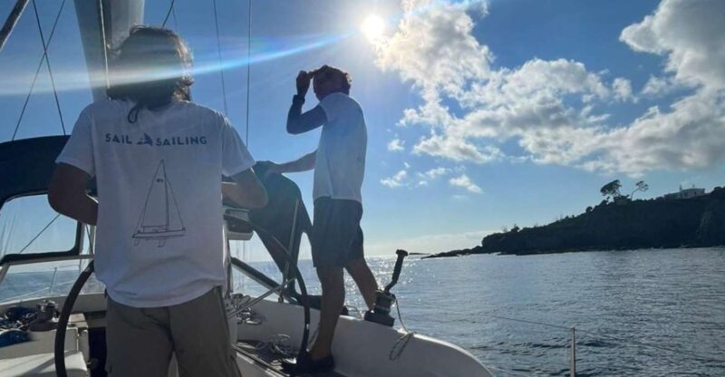 Ponta Delgada: Private Sailboat Cruise With Welcome Drinks - Bay Anchoring and Swimming
