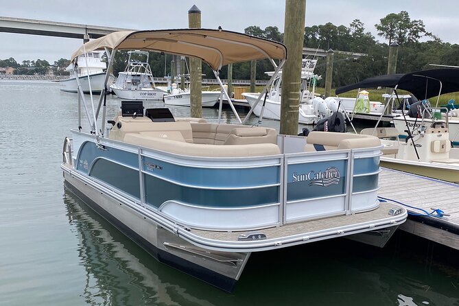 Pontoon Boat Rental in Hilton Head Island - Life Jackets and Anchor