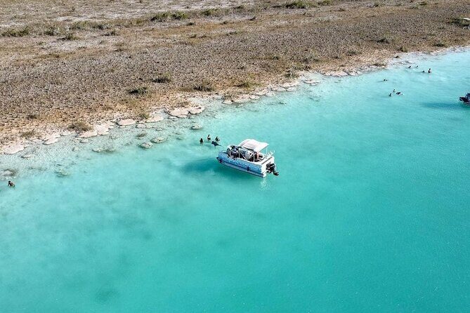 Pontoon Tour - Visit the Pirate Channel, Cenotes and Islands. - Key Points