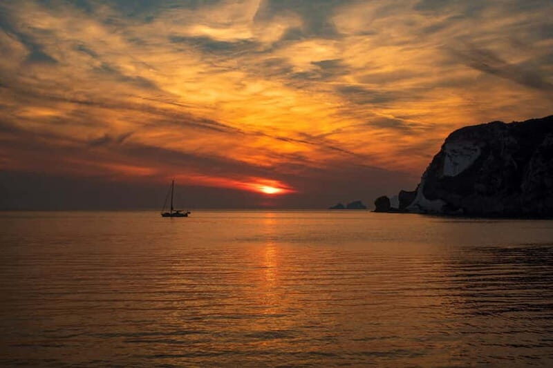 Ponza: Sunset Boat Tour With Aperitif and Swim at Chiaia Di Luna - Key Points