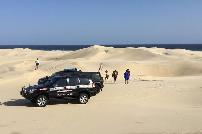 Port Stephens, Beach and Sand Dune 4WD Tag-Along Tour - Ascending the Sand Dunes