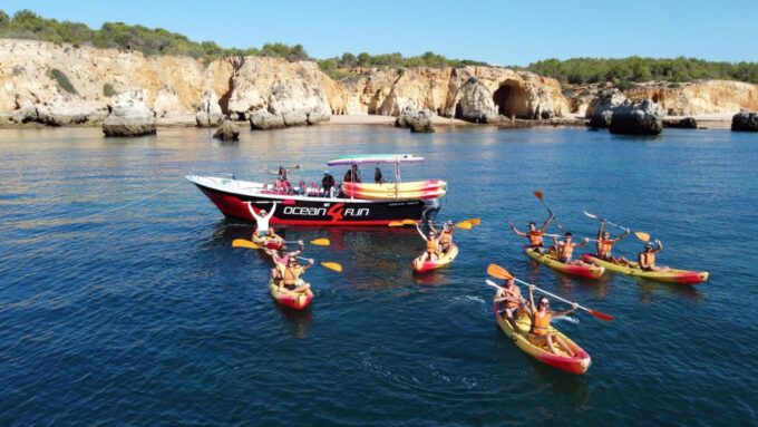 Portimão: Benagil Caves Speedboat and Kayak Guided Tour - Group Options and Languages