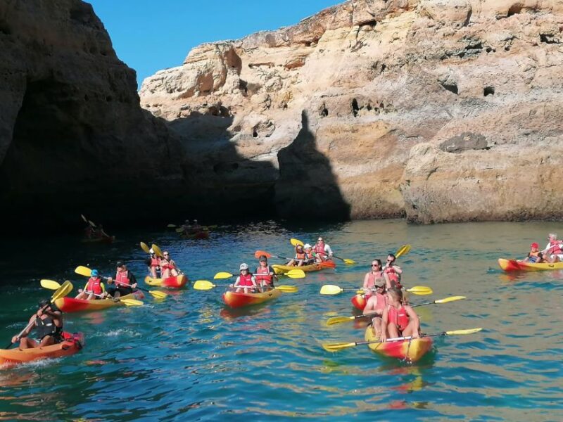 Portimão: Private Benagil Caves Catamaran and Kayak Tour - Kayak Benagil Caves