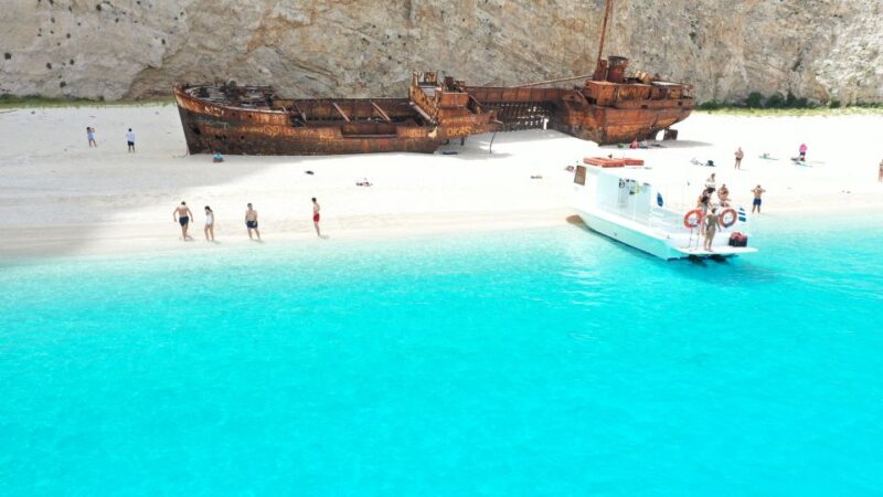 Porto Vromi: Cruise to Navagio, Turtle Island & Keri Caves - Turquoise Waters and Snorkeling