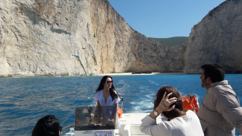 Porto Vromi: Navagio Beach & Blue Caves Private Boat Tour - Inclusions and Exclusions