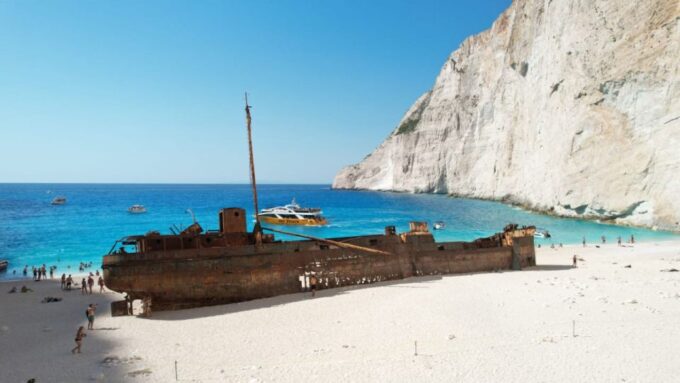 Porto Vromi: Navagio Beach & Blue Caves Private Boat Tour - Exploring Hidden Caves
