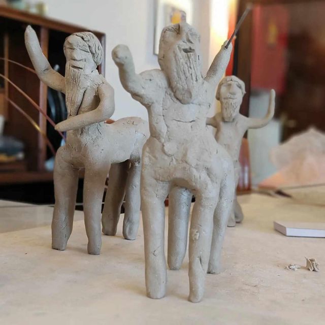 POTTERY IN VOLOS, PELION, CREATING YOUR OWN POT - Handbuilding Pottery