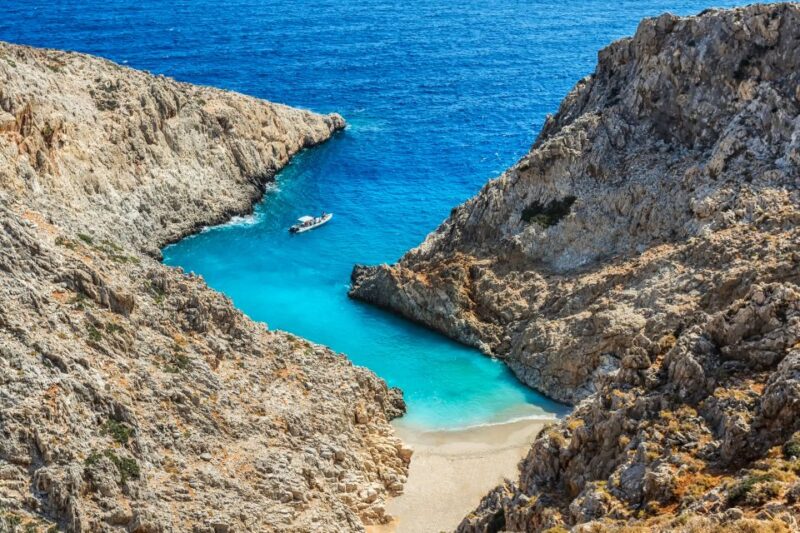 Powerboat Tour Stavros, Akrotiri, Marathi, Seitan Limania - Highlights of the Tour