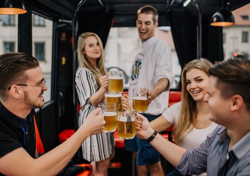 Prague: Airport Transfer Beer Party Bus With Unlimited Beer - Inclusions and Restrictions