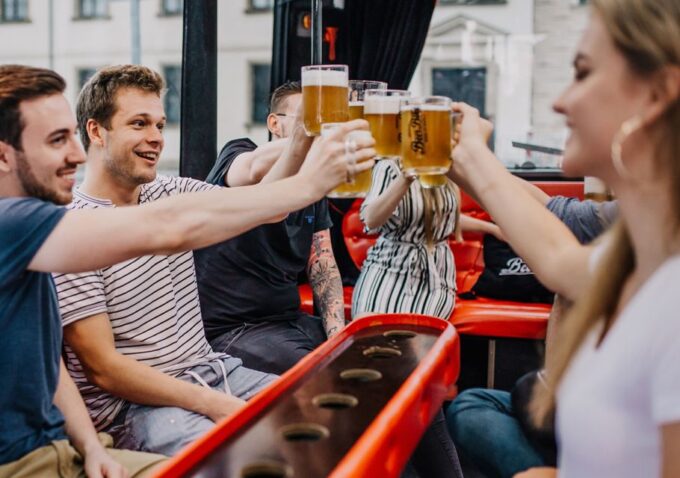 Prague: Airport Transfer Beer Party Bus With Unlimited Beer - Suitable for Groups