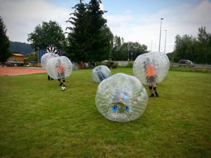 Prague: Bubble Football and Archery Combo Experience - Pickup and Transportation