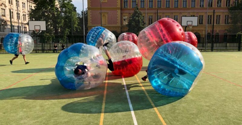 Prague: Bubbles Football in City Centre of Prague - Game Scenarios and Experience