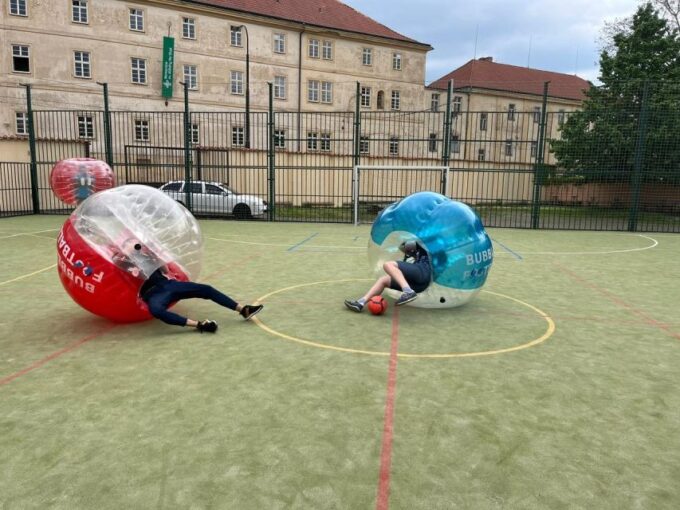 Prague: Bubbles Football in City Centre of Prague - What to Expect