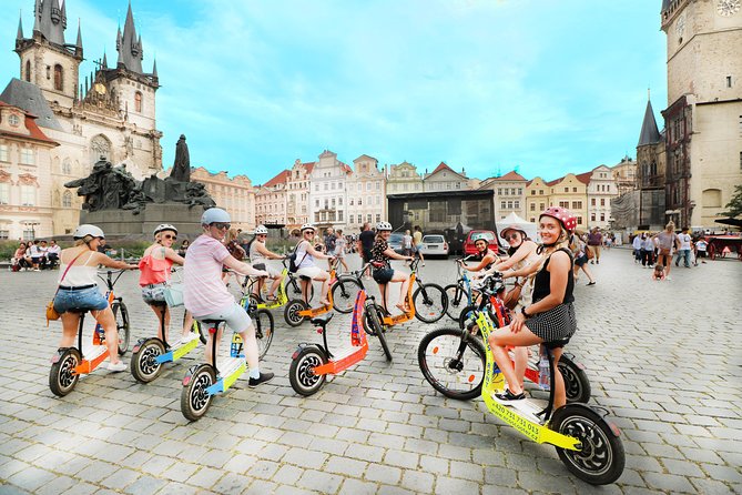 Prague: Electric Scooter & E-Bike Live Guided Tour - Visiting Pragues Landmarks