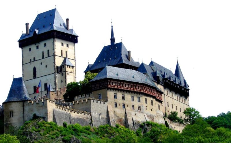 Prague: Fairytale Karlstejn Castle in Retro-Style Car - Language and Guide Services