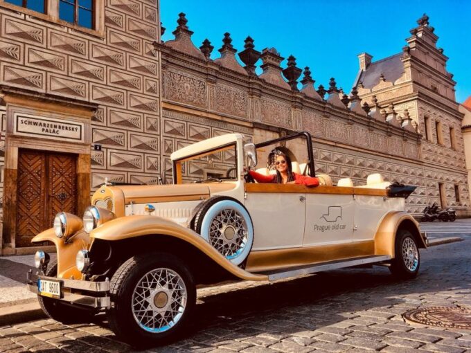 Prague: Fairytale Karlstejn Castle in Retro-Style Car - Booking and Reservation