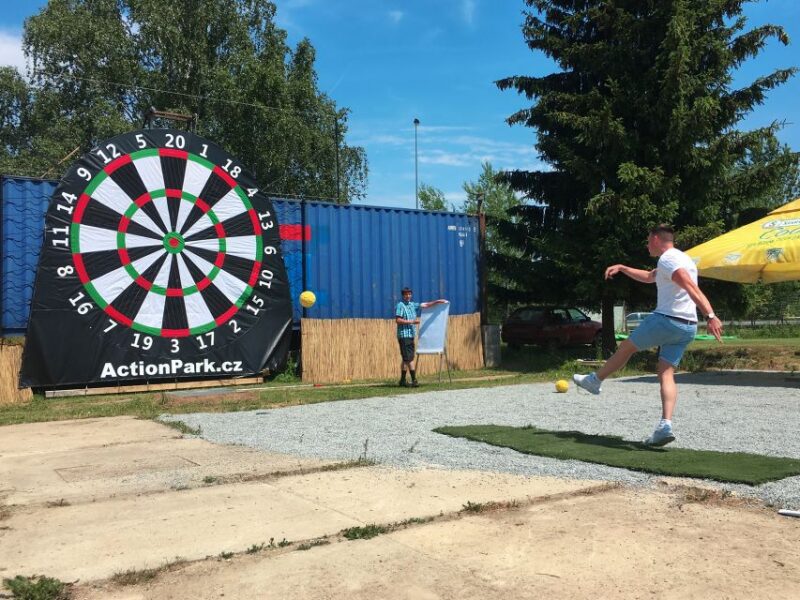 Prague: Giant Football Darts Game With Round of Beers & BBQ - Participant Information