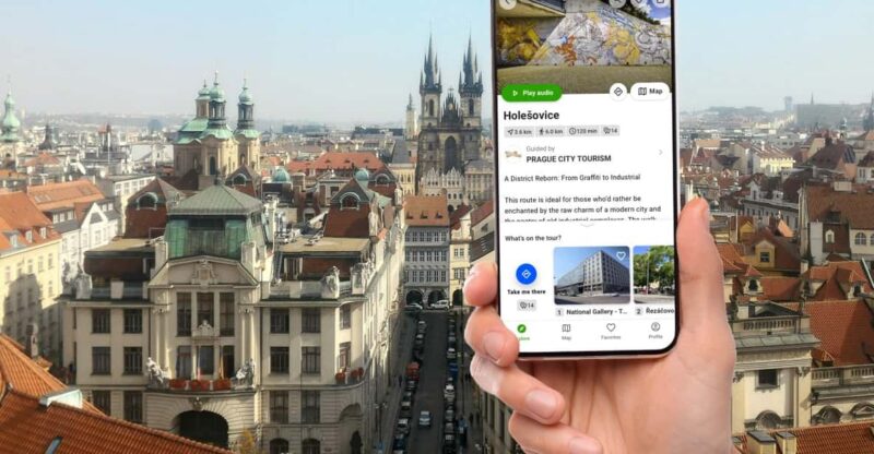 Prague: Holešovice a Self Guided Audio Tour in English - Tour Features