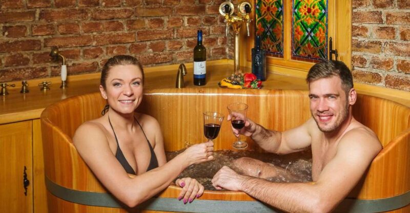 Prague: Private Beer and Wine Spa Experience With Drinks - Unique Whirlpool Bath Features