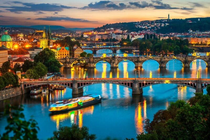 Prague: Vltava River Night Cruise With Buffet - Cruise Experience and Highlights