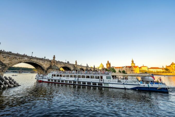 Prague: Vltava River Night Cruise With Buffet - Route and Timing