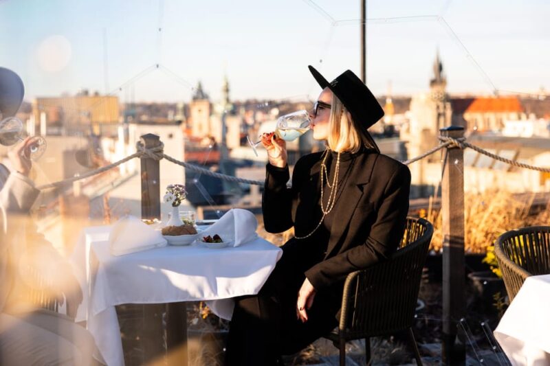 Prague:Sky Bar Aperitivo Menu With Drink and Panoramic Views - Key Points