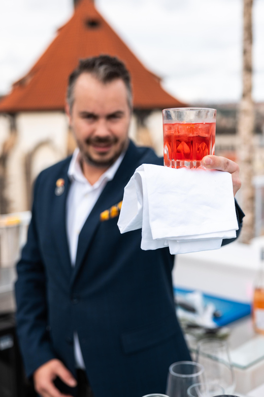 Prague:Sky Bar Aperitivo Menu With Drink and Panoramic Views - Culinary Experience